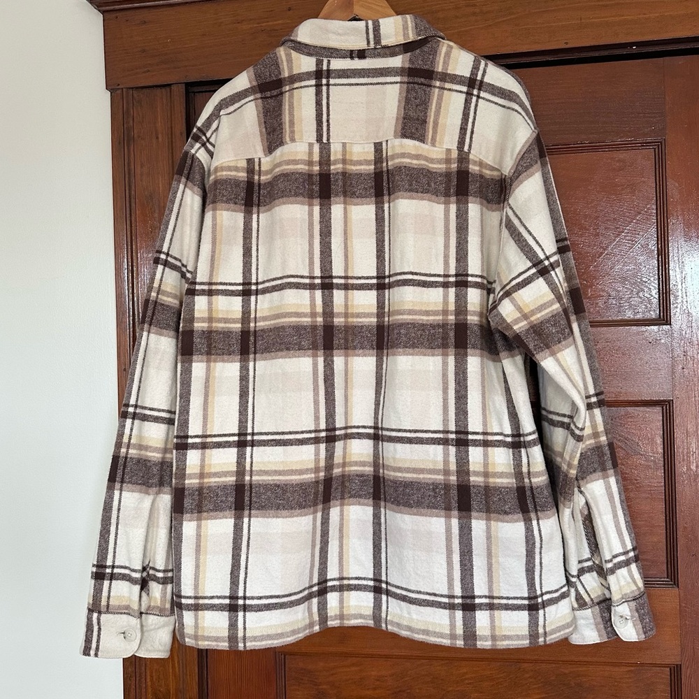 Abercrombie & Fitch Relaxed Shirt Jacket Size Large Tall Soft A&F Collection - Picture 3 of 9